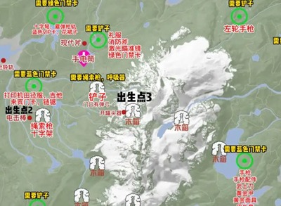 森林之子2023地图资源分布图  森林之子最新地图分享