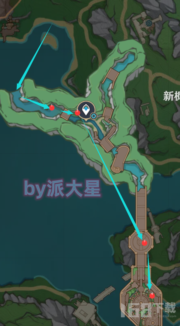 《原神》4.1版本水神瞳65个收集路线