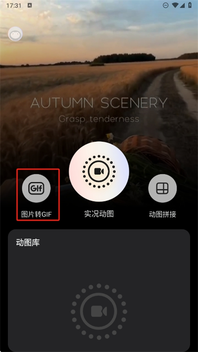 实况live动图相机图片转gif格式步骤